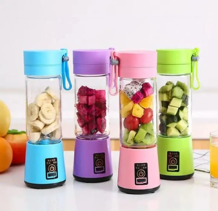 Portable 6-Blade Electric Juicer for Home & Travel