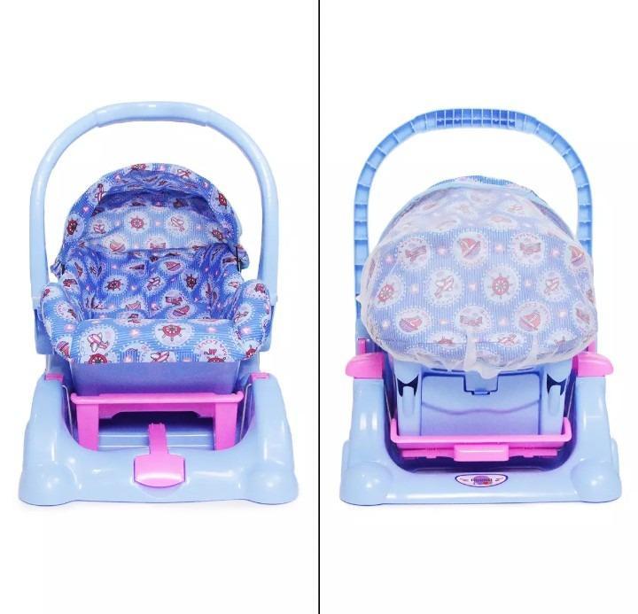 3-in-1 Baby Carry Cot with Sun Cover & Storage