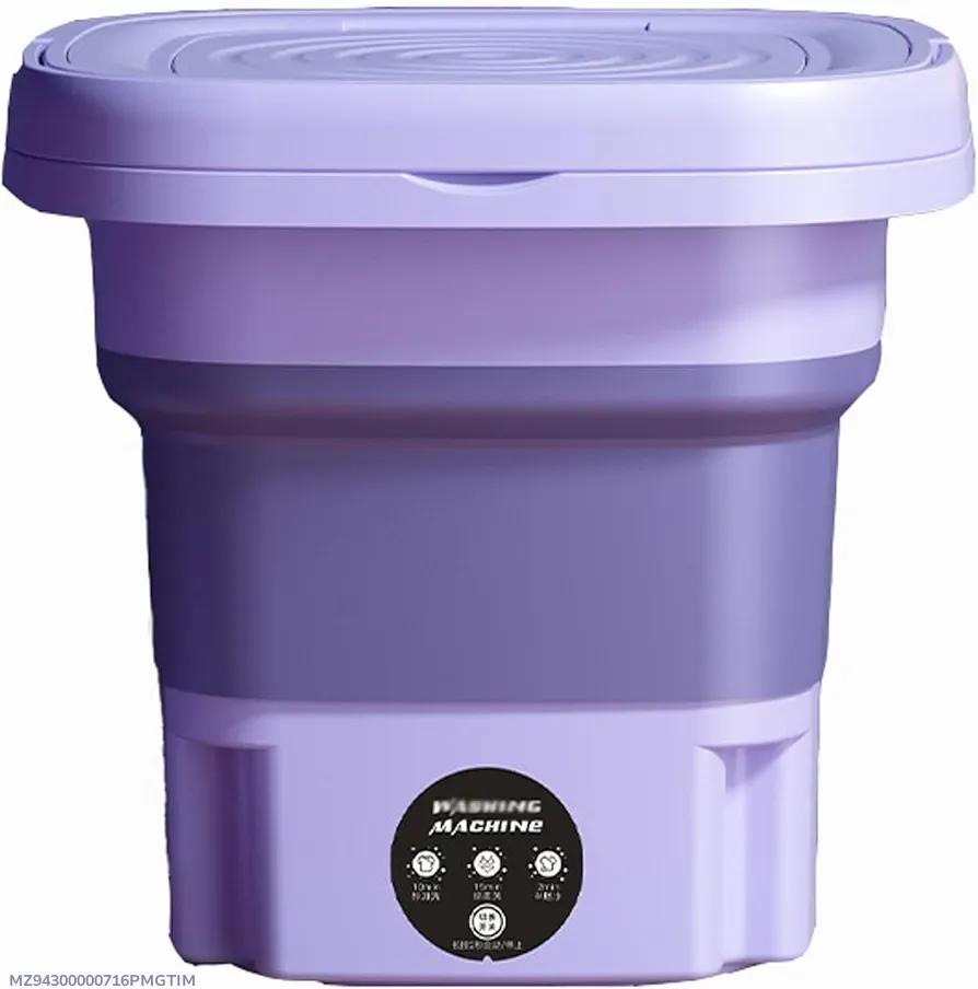 Portable Mini Washing Machine Purple ABS Compact