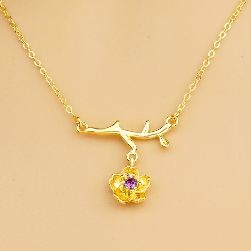 Gold Plated Daisy Jewelry Set for Women