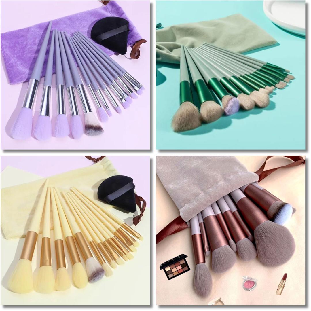 13 Pcs Makeup Brushes Set ABS Plastic Eye Concealer Brushes