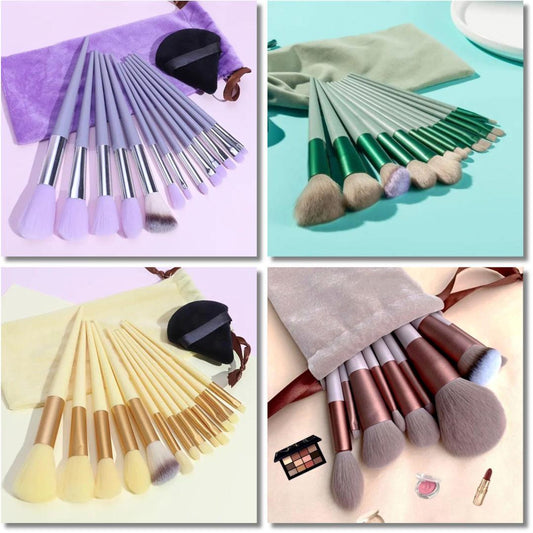 13 Pcs Makeup Brushes Set ABS Plastic Eye Concealer Brushes